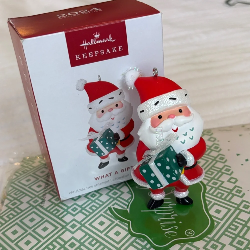 Hallmark 2024 Keepsake Limited Edition Santa Ornament Like New